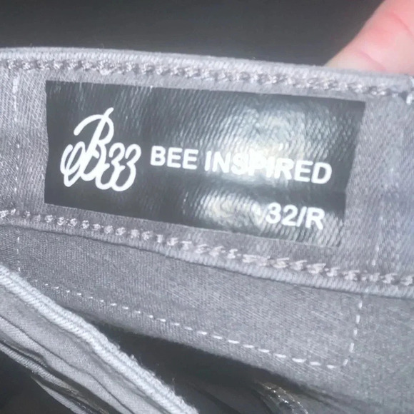 B33 INSPIRED DESIGNER LUCA SKINNY STRETCH JEANS
SIGNATURE WASHED GREY SIZE 32R - Picture 9 of 16